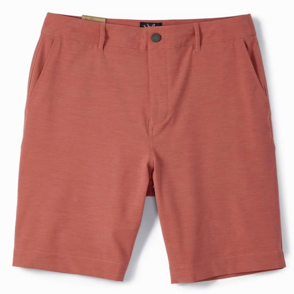 NWT Faherty Mens Belt Loop 7" All Day Shorts, Men's, Size 38, Pink - SUNROSE